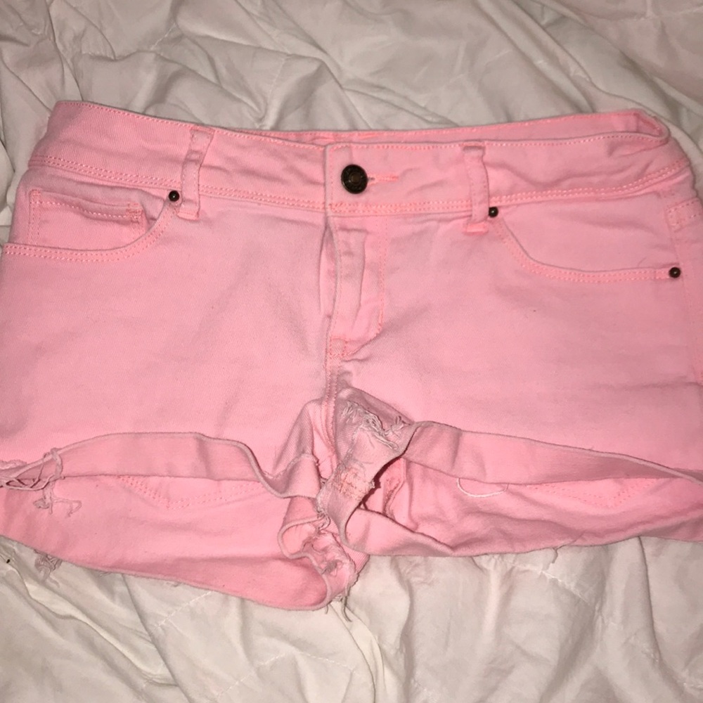 Peach colored shorts